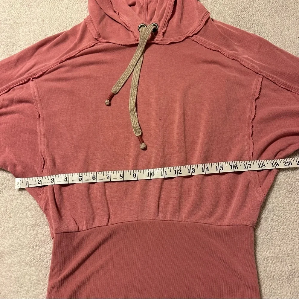 Free People Intimately Ready Go Pullover Hoodie Sweatshirt Pink FP